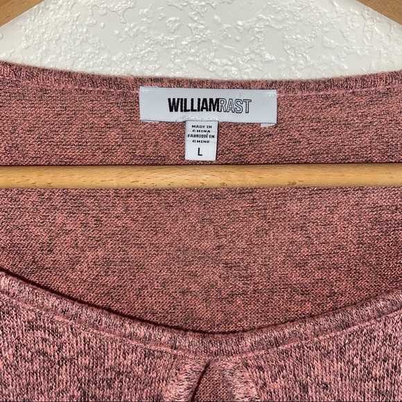 William Rast Ruffle Sleeve Knit Keyhole Sweater - Picture 5 of 8